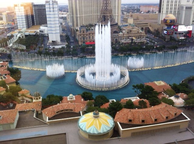 Water fountains at Bellagio in Las Vegas